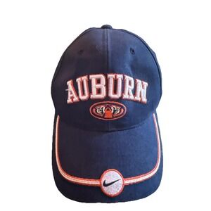 Vintage Nike Team Auburn Tigers Sample Strapback Hat Made in Korea